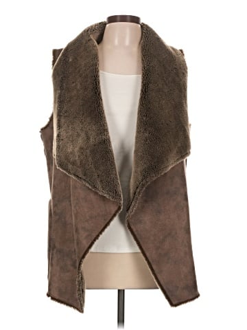 Velvet Faux Fur Vest (view 1)