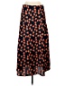 J.Crew 100% Polyester Print Orange Casual Skirt Size S - photo 1