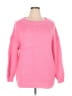 Unbranded 100% Polyester Solid Pink Pullover Sweater Size XL (0XL) - photo 1