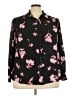 Daniel Rainn 100% Polyester Floral Black Long Sleeve Blouse Size 3X - photo 1