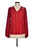 BCX 100% Polyester Red Long Sleeve Blouse Size M - photo 1
