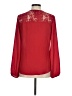 BCX 100% Polyester Red Long Sleeve Blouse Size M - photo 2