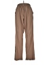 Apana Solid Brown Casual Pants Size L - photo 2
