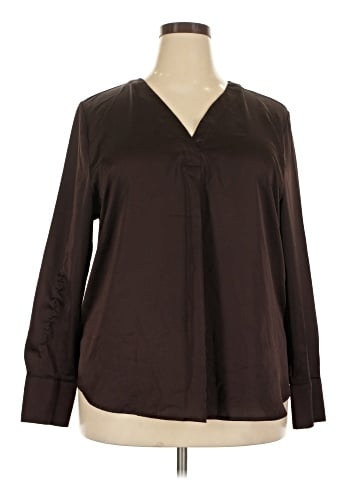 Ann Taylor Long Sleeve Blouse (view 1)