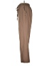 Apana Solid Brown Casual Pants Size L - photo 5