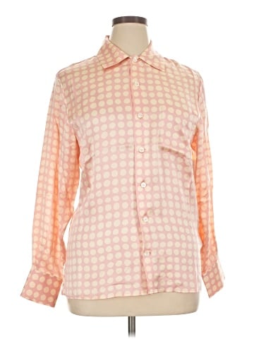 Equipment Long Sleeve Silk Top (view 1)