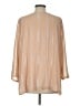 Bob Mackie 100% Polyester Tan 3/4 Sleeve Blouse Size L - photo 2