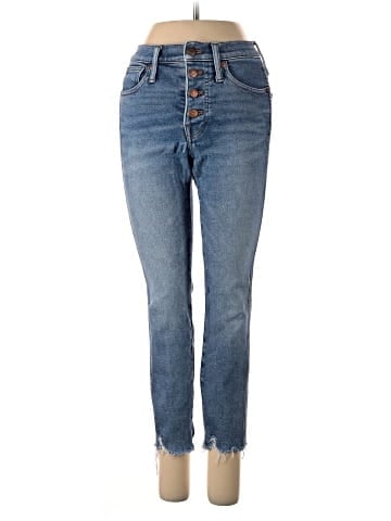 Madewell Petite 10" High-Rise Skinny Jeans in Cordova Wash: Button-Front Edition (view 1)