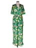 Gibson Latimer 100% Polyester Tropical Green Jumpsuit Size M - photo 1