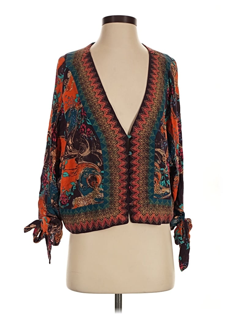 Pre-owned Free People Kimono In Brown