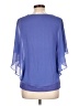 AGB Blue Short Sleeve Blouse Size L - photo 2