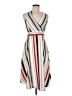 Haute Monde 100% Polyester Stripes White Casual Dress Size M - photo 1
