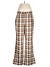Glamorous Plaid Brown Casual Pants Size 10 - photo 1