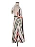 Haute Monde 100% Polyester Stripes White Casual Dress Size M - photo 4