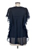 Mudd 100% Polyester Blue Short Sleeve Blouse Size M - photo 2