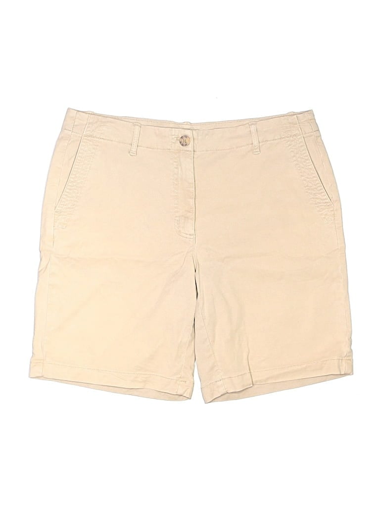 Pre-owned Jjill Khaki Shorts In Tan