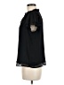 CeCe 100% Polyester Black Short Sleeve Blouse Size M - photo 5