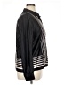Halogen 100% Polyester Stripes Black Long Sleeve Blouse Size XL - photo 4