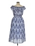 Max Studio 100% Polyester Paisley Blue Casual Dress Size XL - photo 2