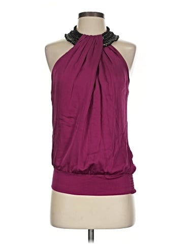 Bebe Sleeveless Silk Top (view 1)