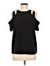 Cooper & Ella Solid Black Short Sleeve Top Size Lg (3) - photo 1