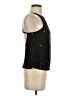 Topshop 100% Polyester Black Sleeveless Blouse Size 2 - photo 4