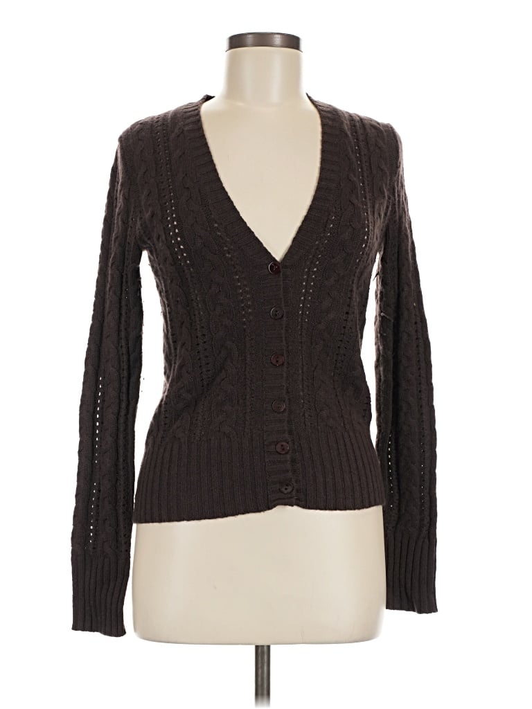Pre-owned Gianni Bini Cashmere Cardigan Sweater In Brown