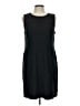 J.Jill Solid Black Casual Dress Size L - photo 1