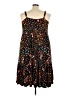 Torrid Print Black Casual Dress Size 5X Plus (5) - photo 2