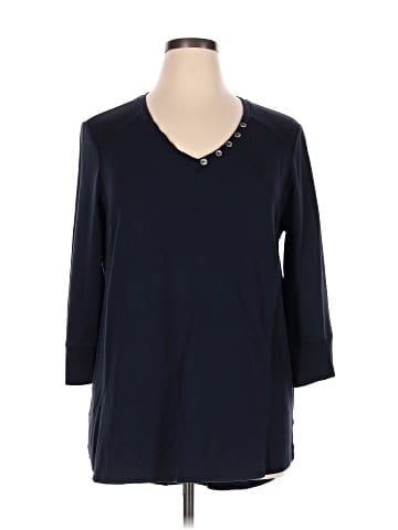 Zenergy by Chico's 3/4 Sleeve T-Shirt (view 1)