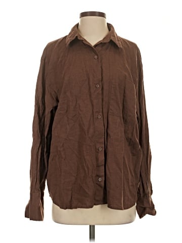 Divided by H&M Long Sleeve Button-Down Shirt (view 1)