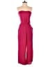 Xhilaration 100% Polyester Solid Burgundy Jumpsuit Size S - photo 1