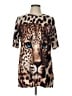 Fashion Nova Animal Print Brown Short Sleeve Top Size L - photo 1
