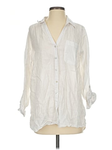 Sigrid Olsen 3/4 Sleeve Button-Down Shirt (view 1)
