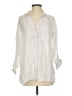 Sigrid Olsen 100% Linen Ivory 3/4 Sleeve Button-Down Shirt Size S - photo 1