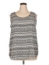 Faded Glory 100% Polyester Gray Sleeveless Top Size 2X - photo 1