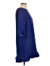 CeCe 100% Polyester Solid Blue Casual Dress Size 10 - photo 4