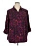 Catherines Paisley Purple 3/4 Sleeve Blouse Size 1X - photo 1