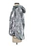 Silence and Noise 100% Polyurethane Metallic Silver Windbreaker Size S - photo 5
