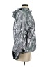 Silence and Noise 100% Polyurethane Metallic Silver Windbreaker Size S - photo 4