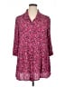 Catherines 100% Rayon Pink 3/4 Sleeve Blouse Size 1X - photo 1