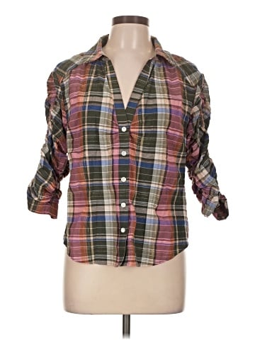 Veronica Beard Jeans 3/4 Sleeve Button-Down Shirt (view 1)