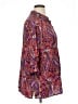 Catherines Paisley Purple 3/4 Sleeve Blouse Size 1X - photo 4