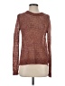 Theory 100% Linen Tweed Brown Pullover Sweater Size S - photo 1