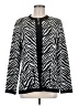 misook 100% Acrylic Animal Print Black Jacket Size M - photo 1