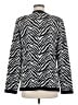 misook 100% Acrylic Animal Print Black Jacket Size M - photo 2