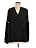 Parker 100% Polyester Black Long Sleeve Blouse Size M - photo 1
