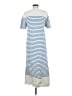 Zara Stripes Blue Casual Dress Size M - photo 2