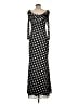 AFRM Polka Dots Black Casual Dress Size L - photo 2