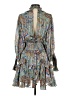 Elliatt Paisley Blue Casual Dress Size XS - photo 2